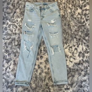 & Denim boyfriend jeans low waist size 4